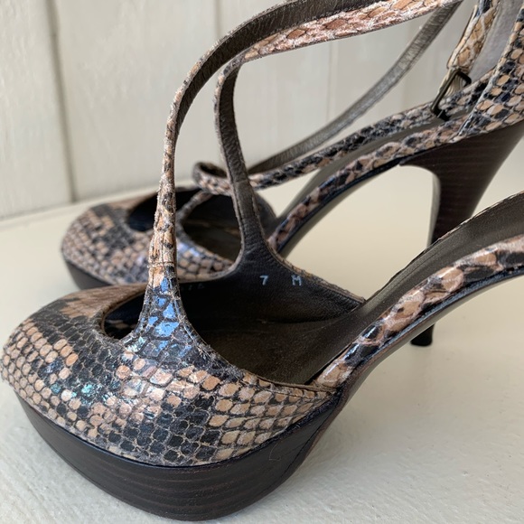 Stuart Weizman platform Sandals Sz 7 - Picture 5 of 6